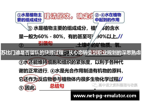 苏比门迪是否留队的抉择过程：从心态转变到职业规划的深思熟虑